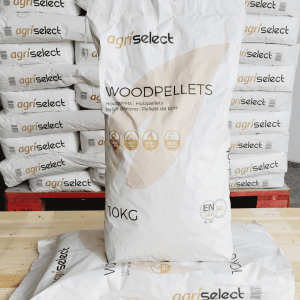 twee zakken agriselect pellets op elkaar