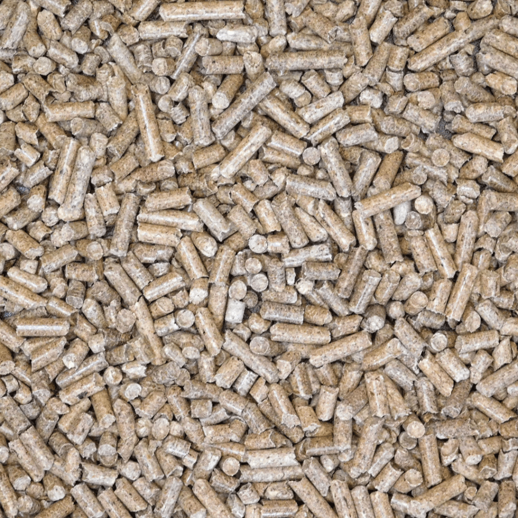 Witte naaldhoutpellets 