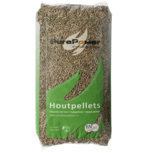 1 zak PurePower bruine pelletkorrels