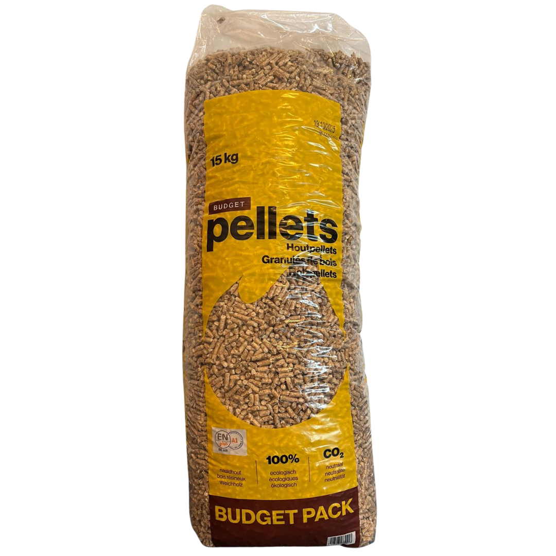 Budget pellets 1 zak van de voorkant